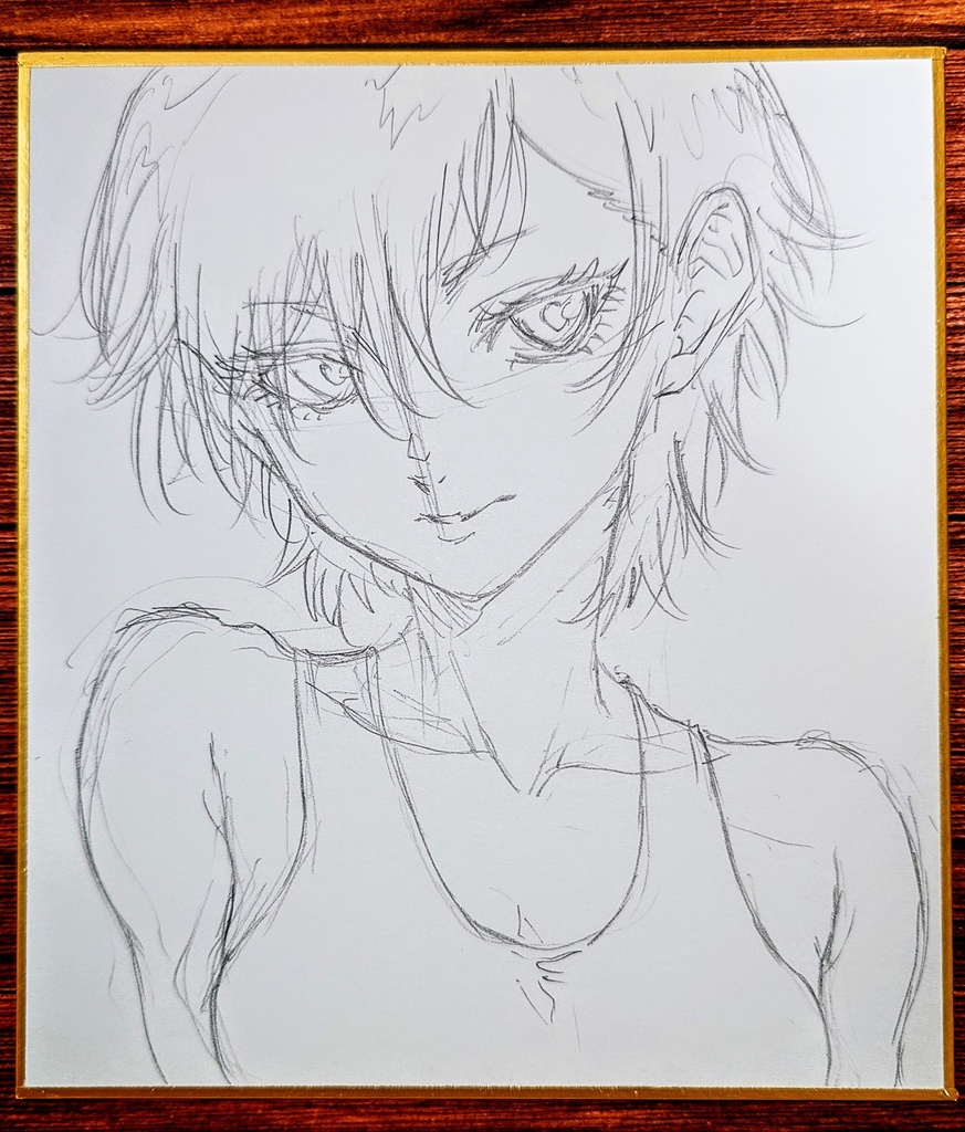 オリジナルイラスト 小色紙