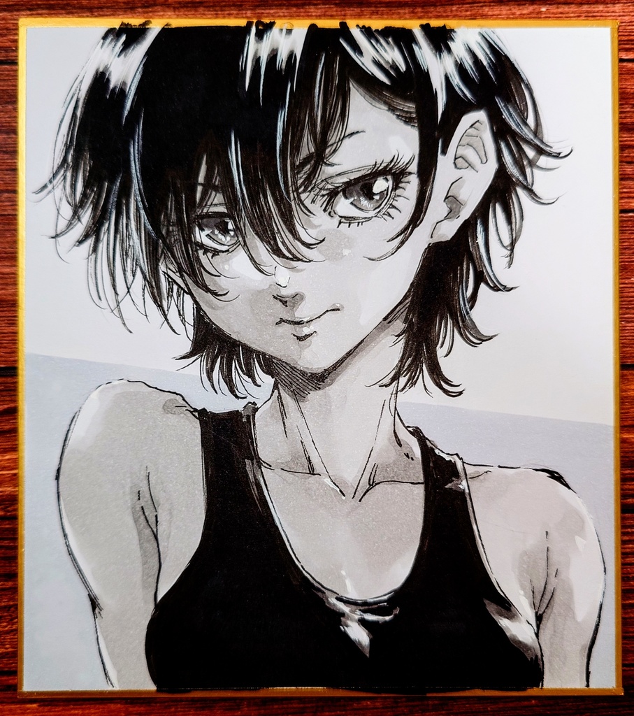 オリジナルイラスト 小色紙