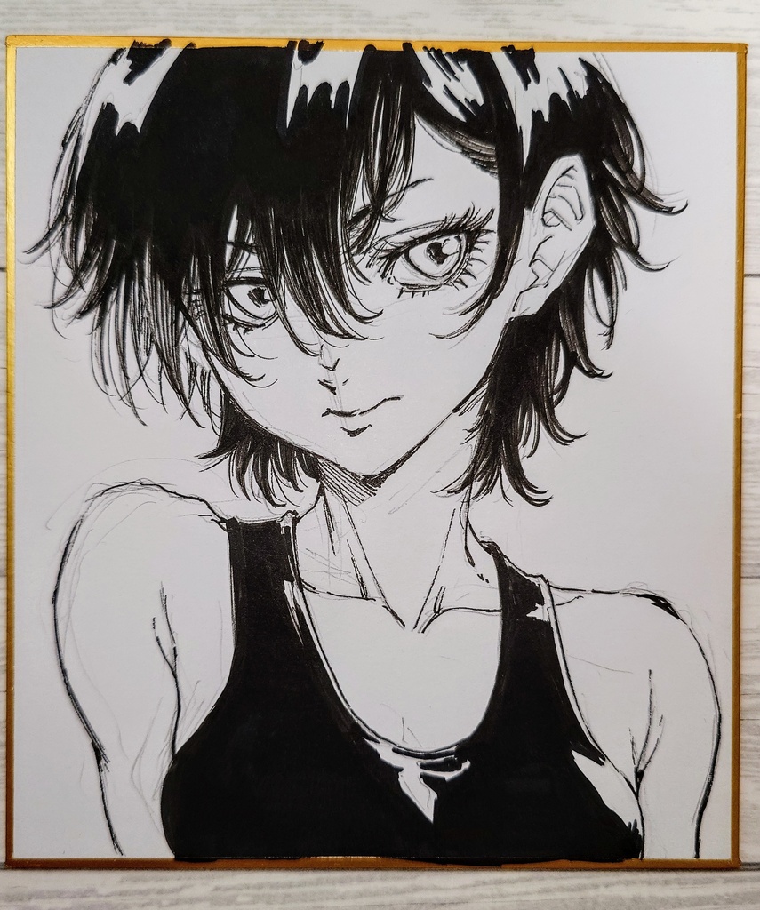 オリジナルイラスト 小色紙