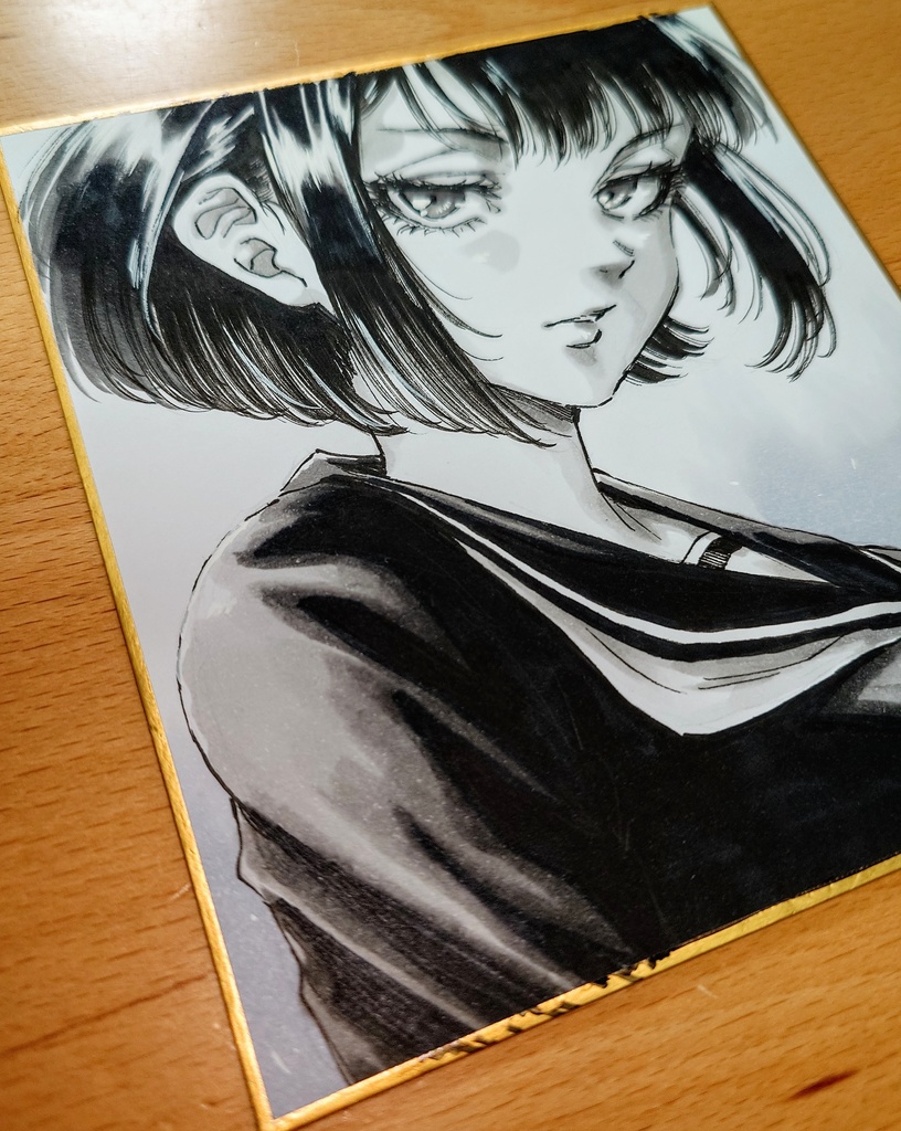 オリジナルイラスト 小色紙