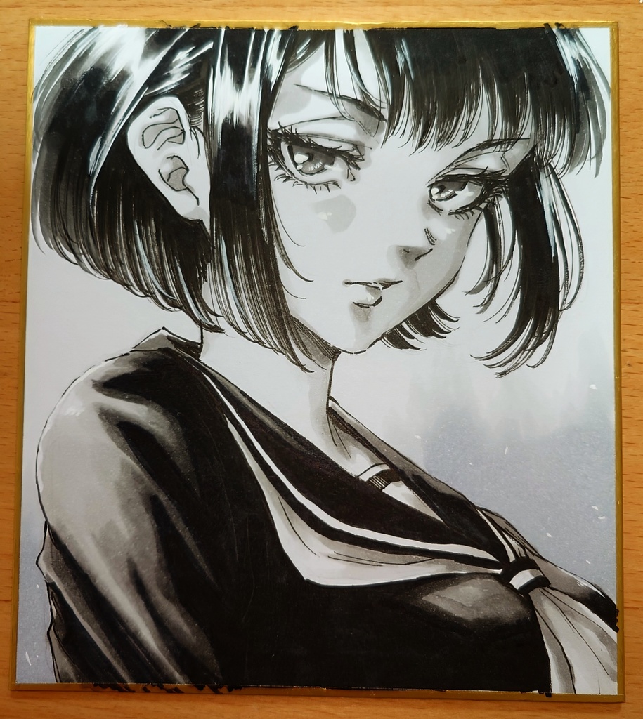 オリジナルイラスト 小色紙