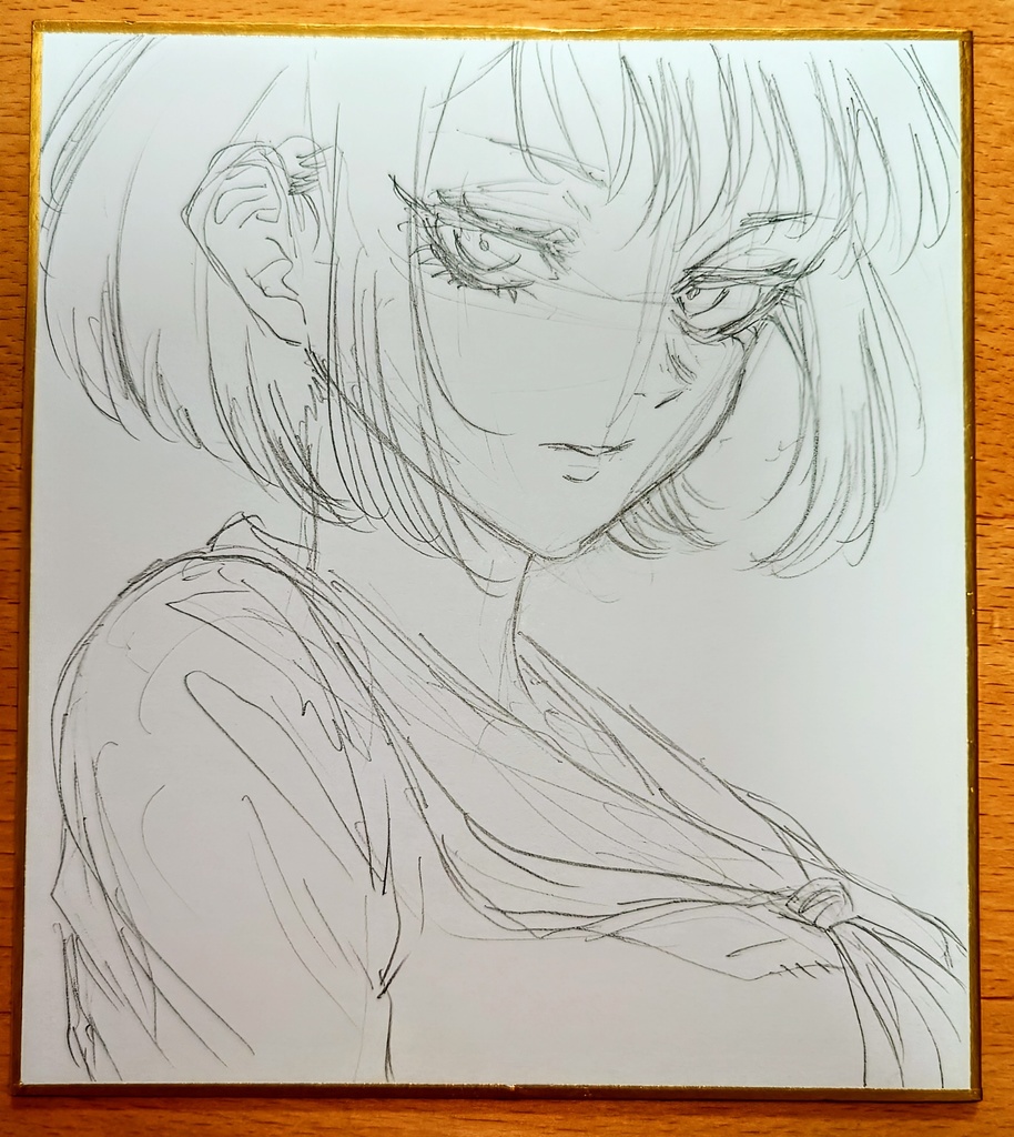 オリジナルイラスト 小色紙