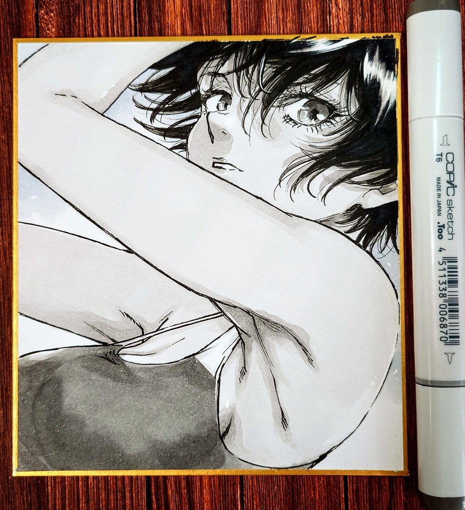 オリジナルイラスト 小色紙