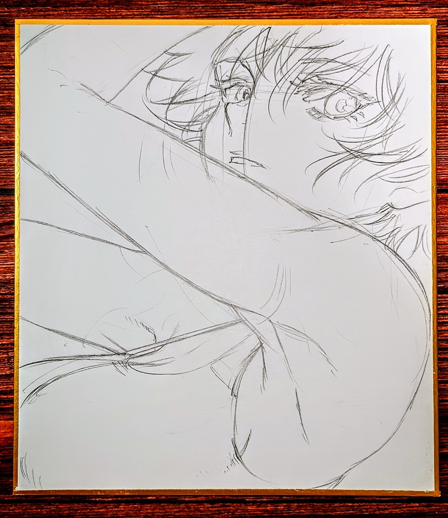 オリジナルイラスト 小色紙