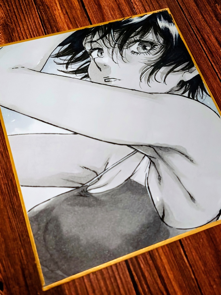 オリジナルイラスト 小色紙