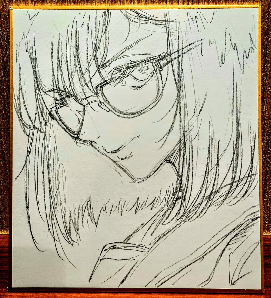 オリジナルイラスト 小色紙