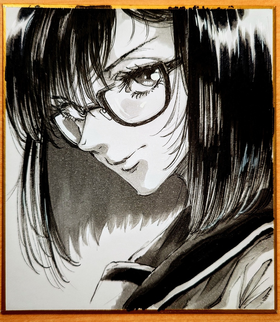 オリジナルイラスト 小色紙