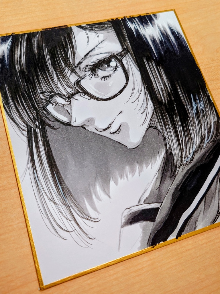 オリジナルイラスト 小色紙