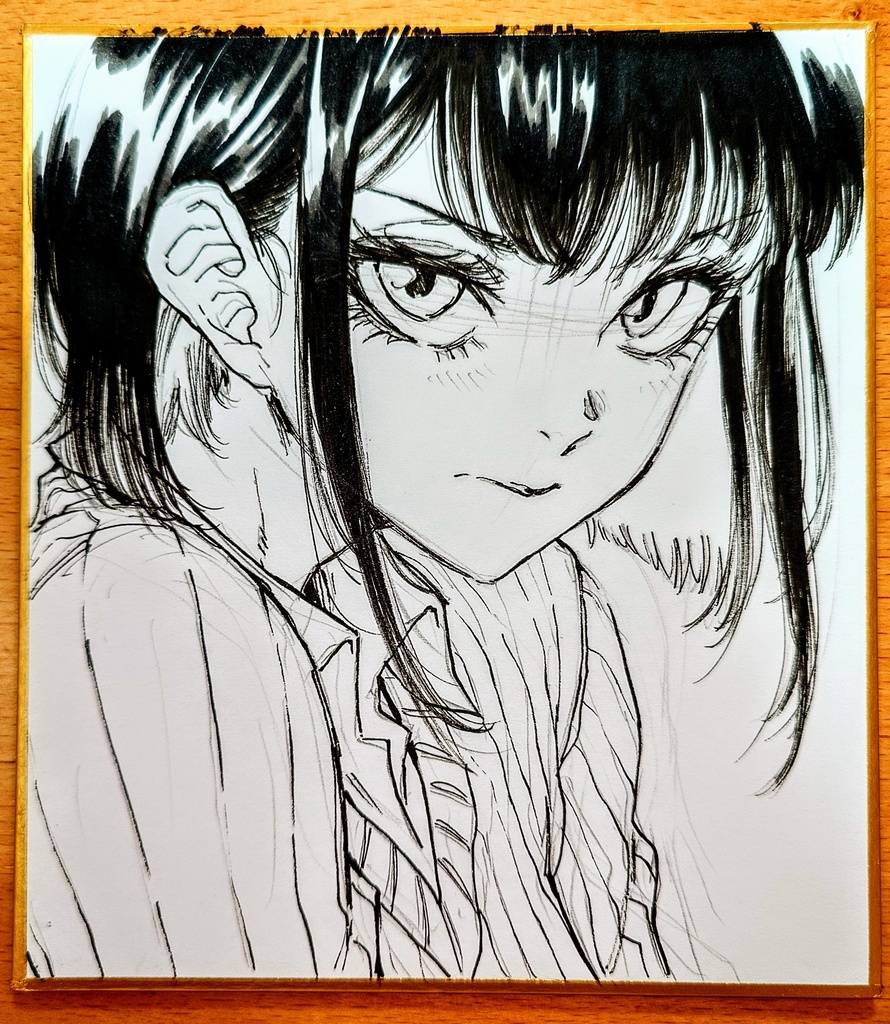 オリジナルイラスト 小色紙