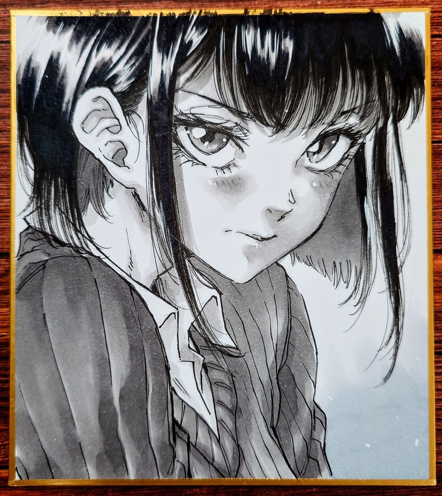 オリジナルイラスト 小色紙