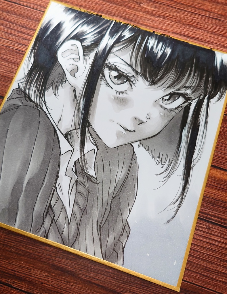 オリジナルイラスト 小色紙