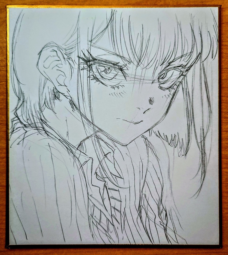 オリジナルイラスト 小色紙