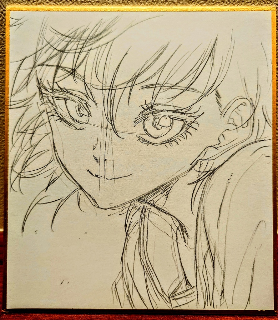 オリジナルイラスト 小色紙