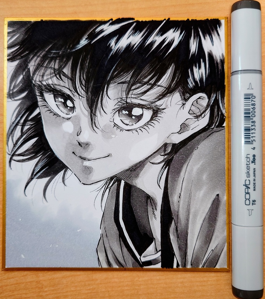 オリジナルイラスト 小色紙