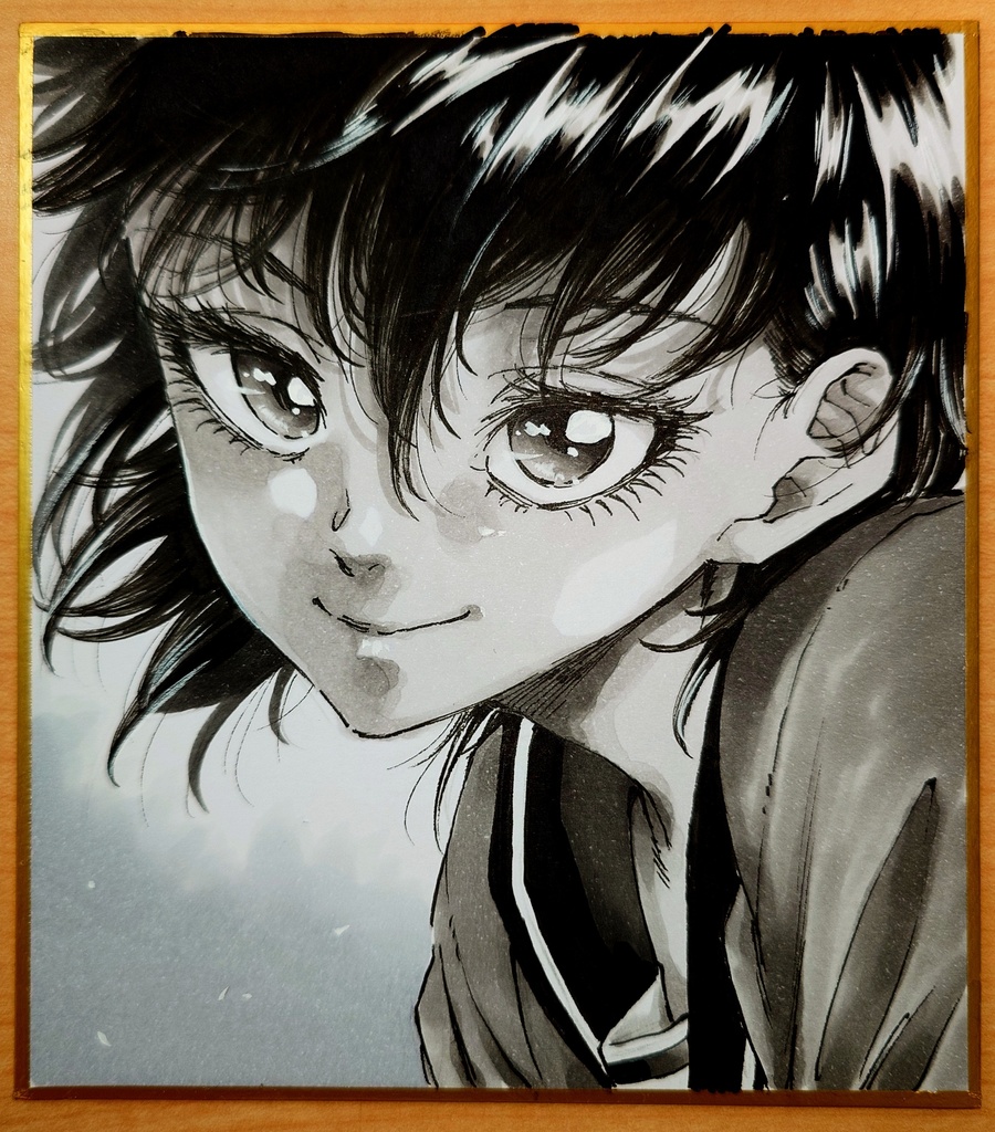 オリジナルイラスト 小色紙