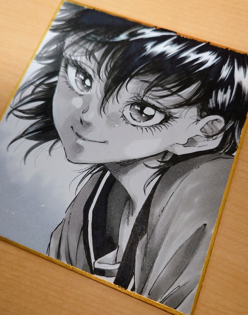 オリジナルイラスト 小色紙