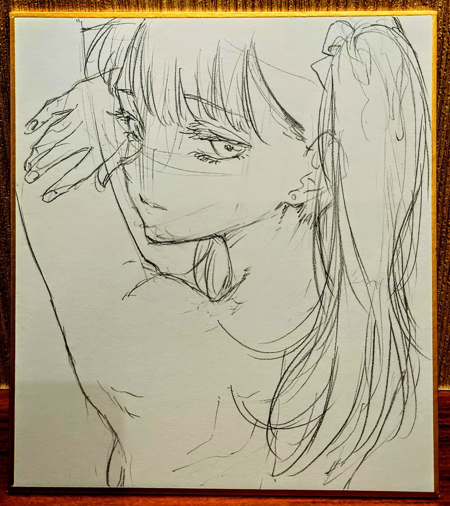 オリジナルイラスト 小色紙