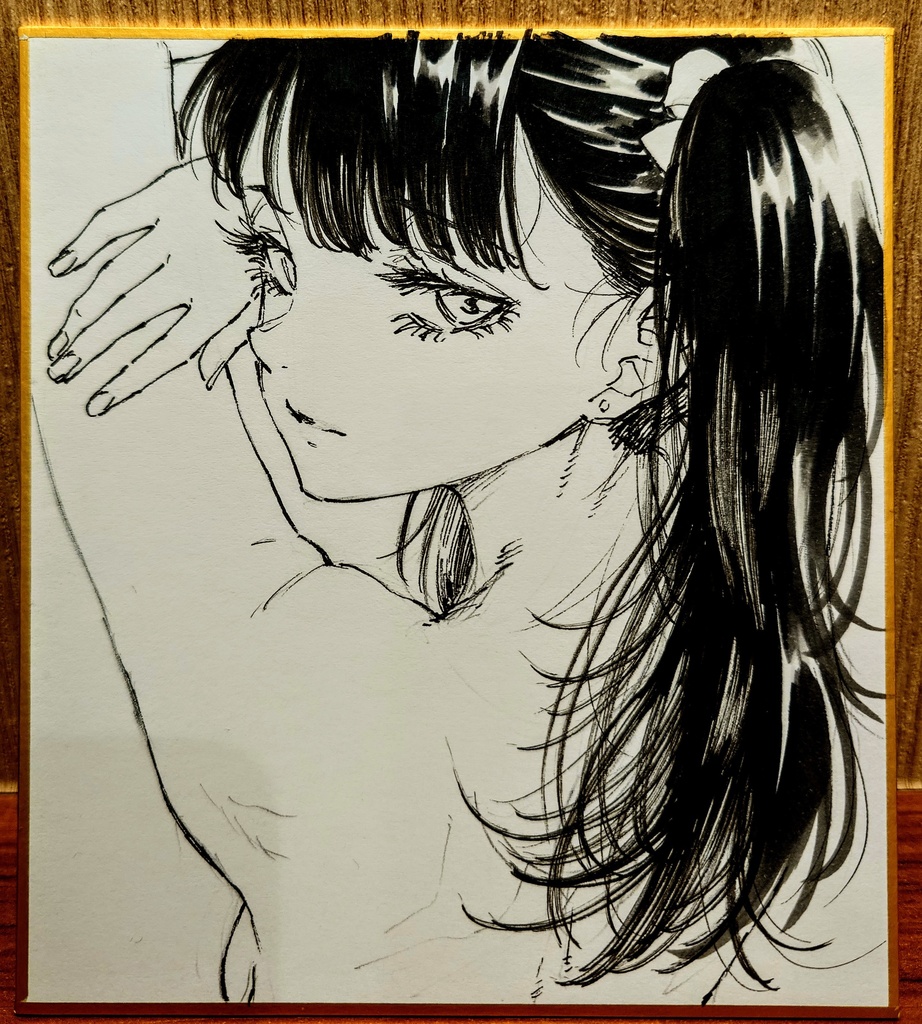 オリジナルイラスト 小色紙