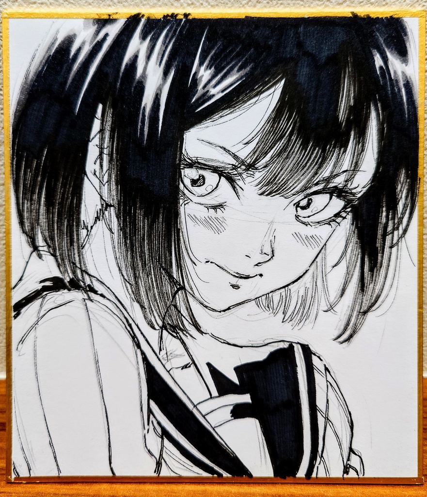 オリジナルイラスト 小色紙