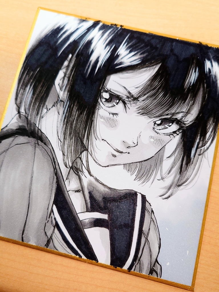 オリジナルイラスト 小色紙