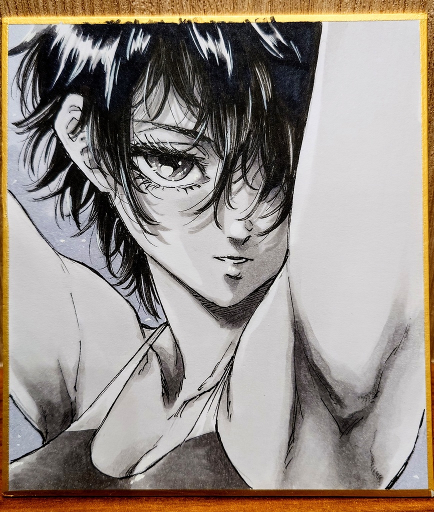 オリジナルイラスト 小色紙