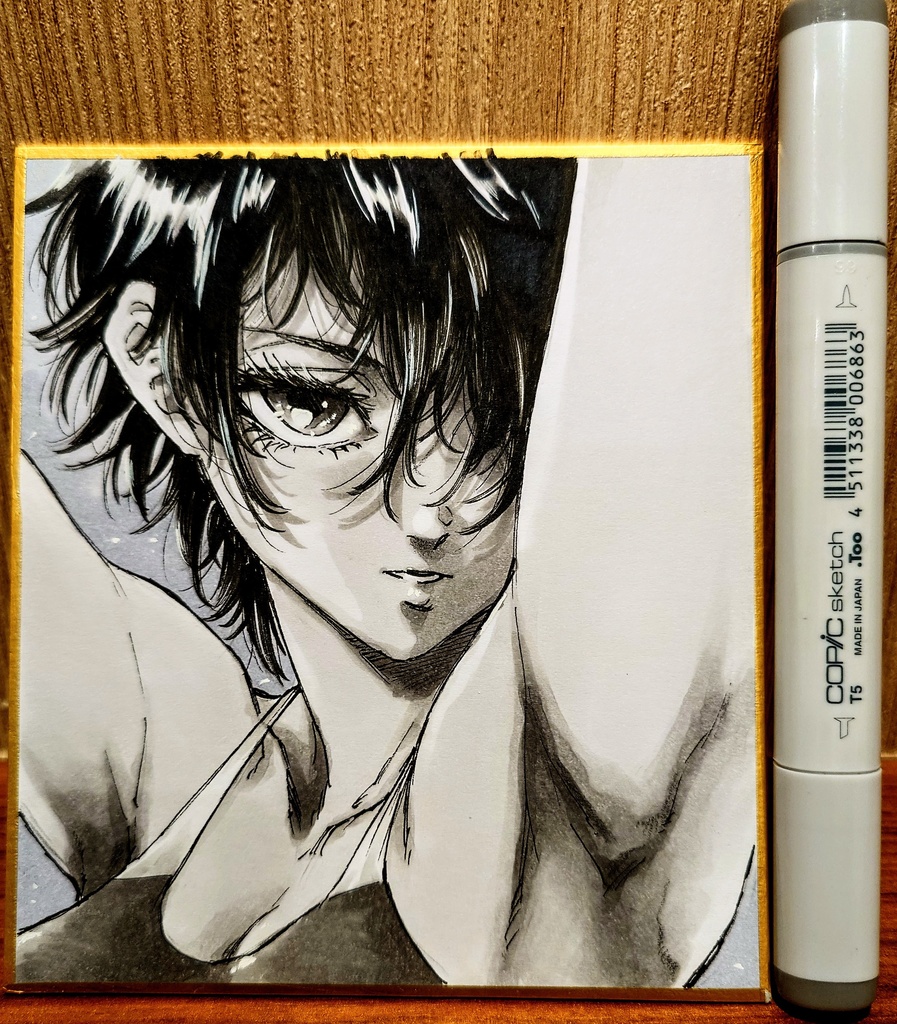 オリジナルイラスト 小色紙