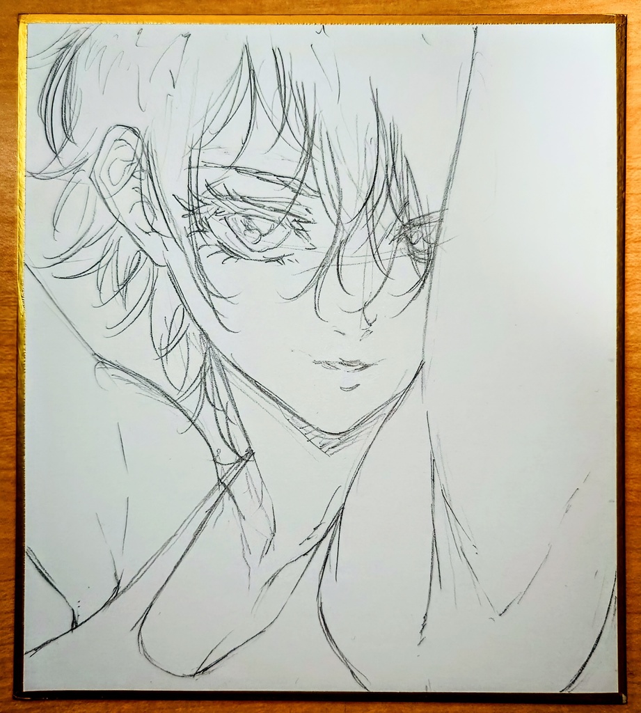 オリジナルイラスト 小色紙