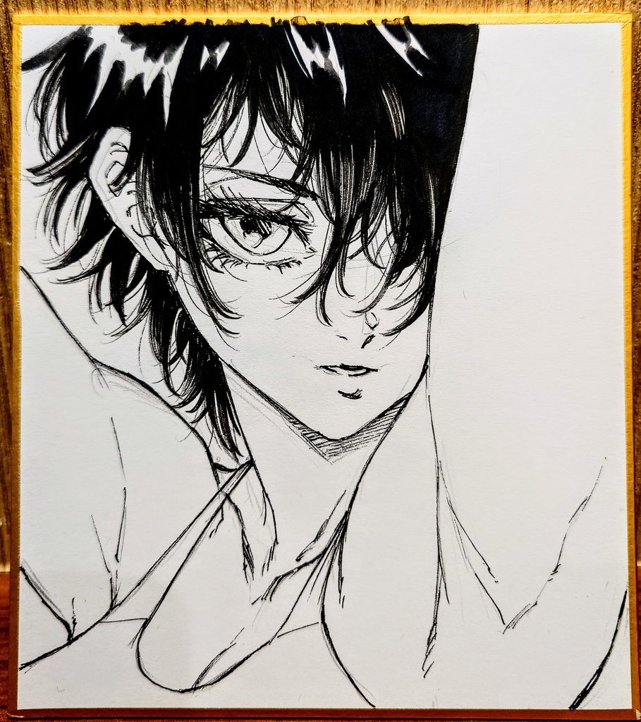 オリジナルイラスト 小色紙