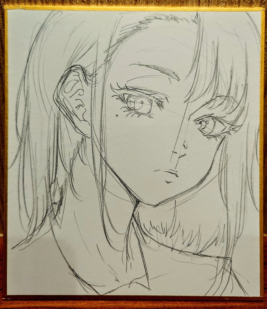 オリジナルイラスト 小色紙