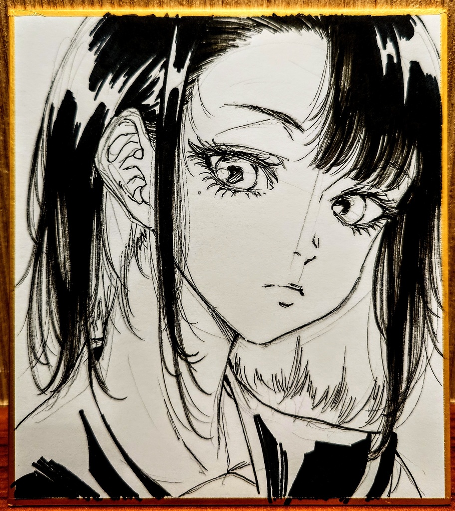 オリジナルイラスト 小色紙