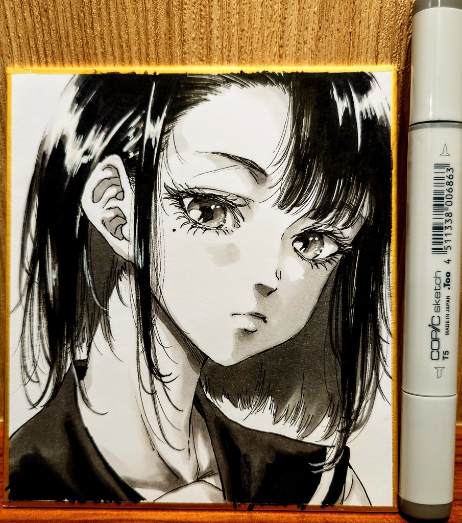 オリジナルイラスト 小色紙