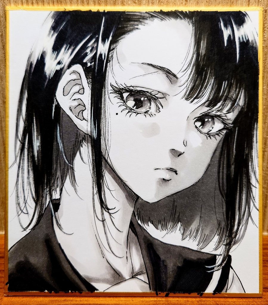 オリジナルイラスト 小色紙