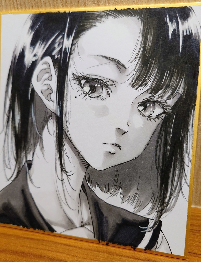 オリジナルイラスト 小色紙