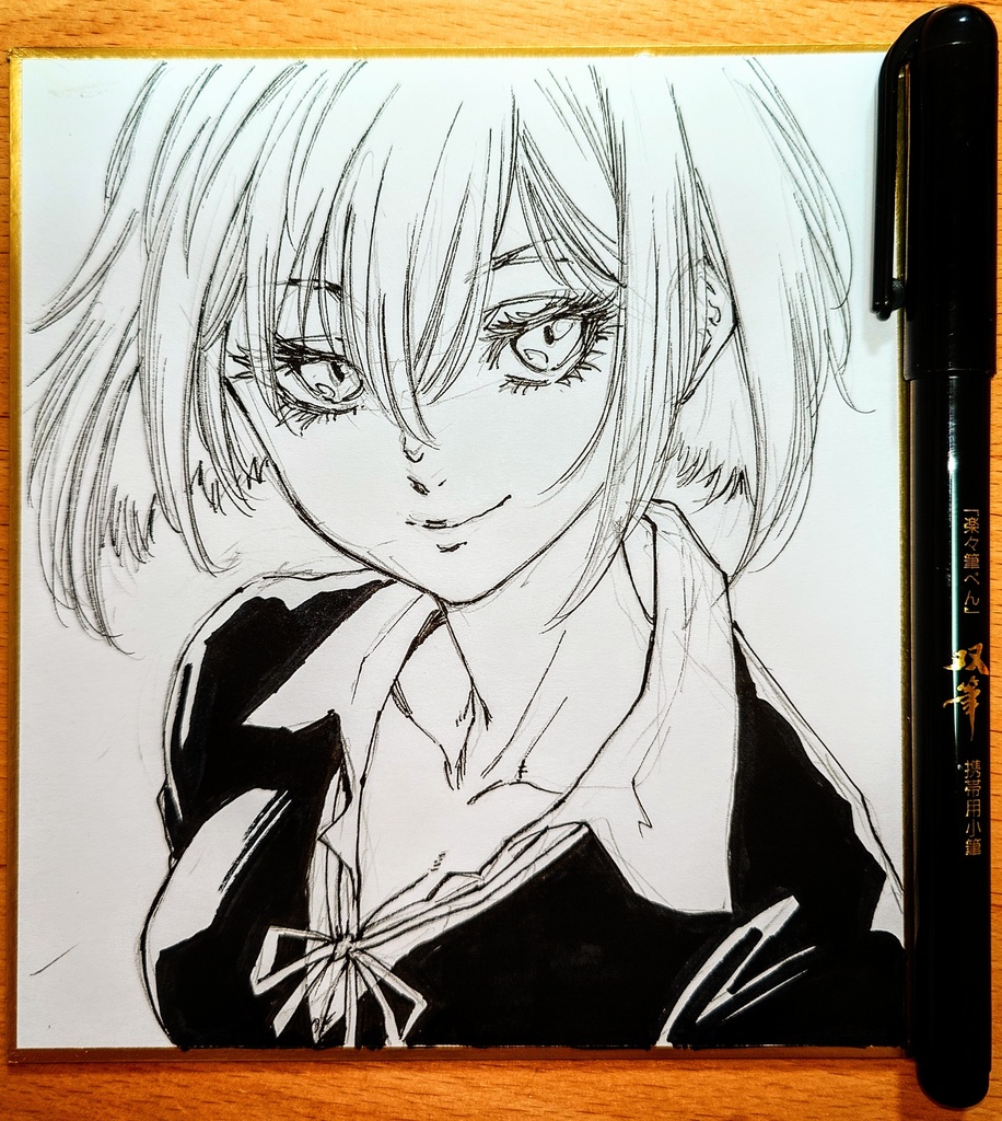 オリジナルイラスト 小色紙