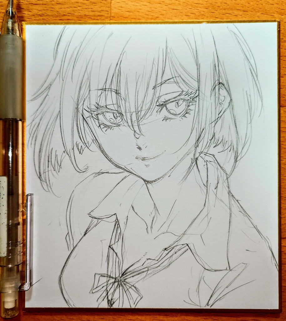 オリジナルイラスト 小色紙