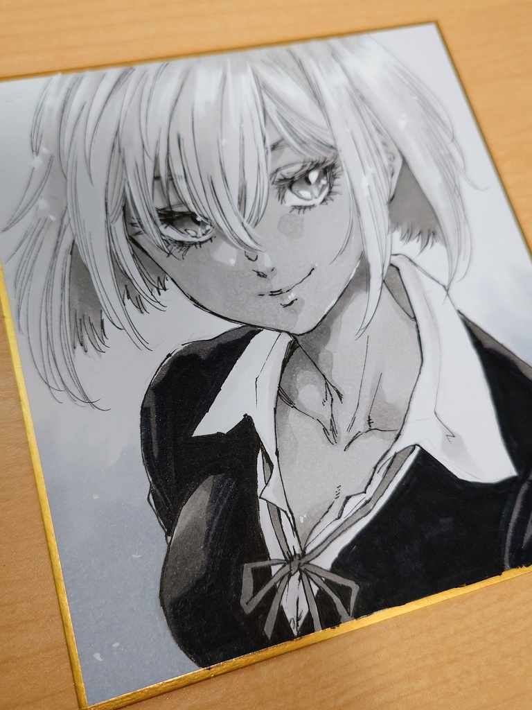 オリジナルイラスト 小色紙