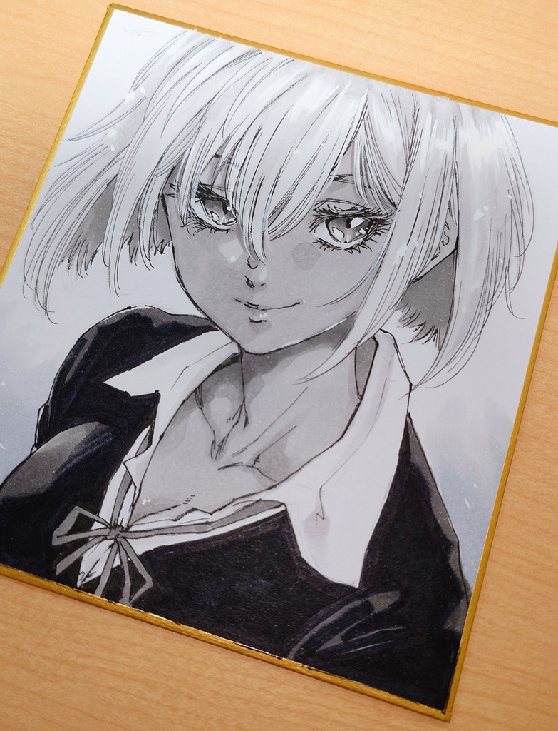 オリジナルイラスト 小色紙