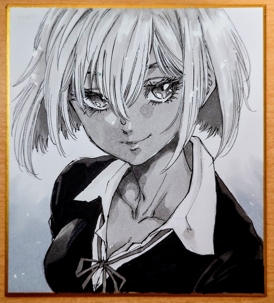 オリジナルイラスト 小色紙