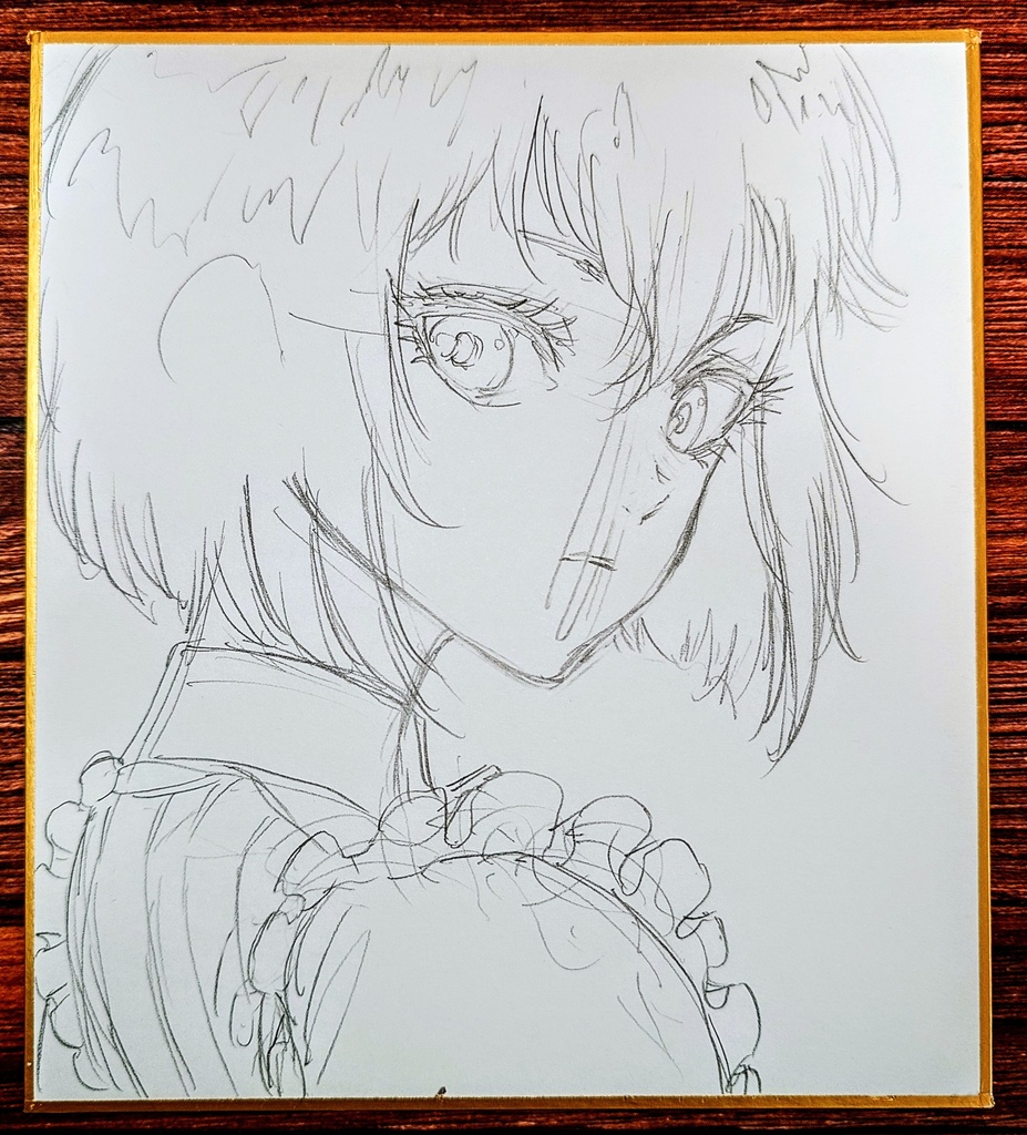 オリジナルイラスト 小色紙