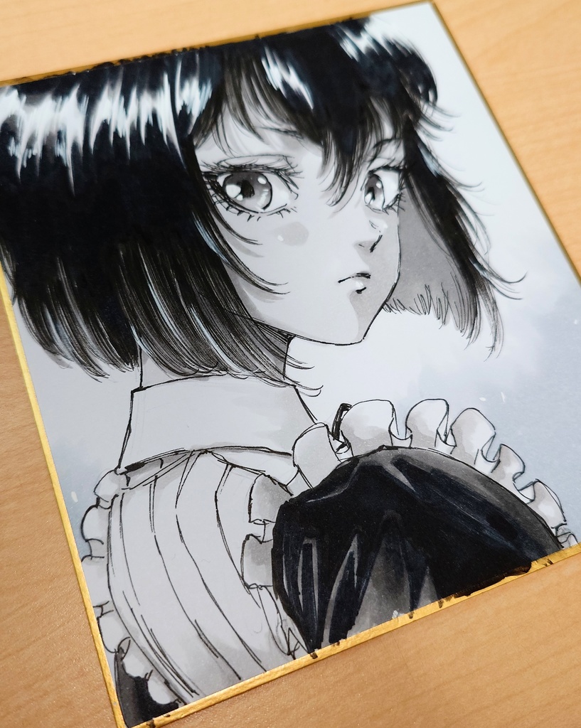 オリジナルイラスト 小色紙