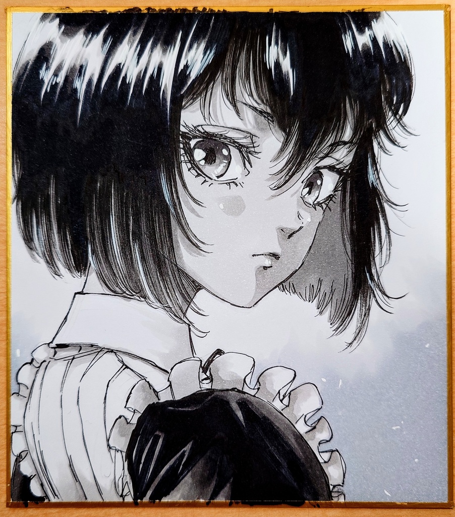 オリジナルイラスト 小色紙