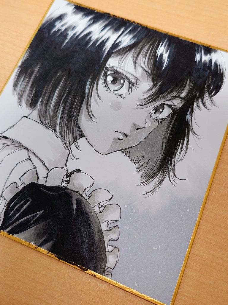 オリジナルイラスト 小色紙