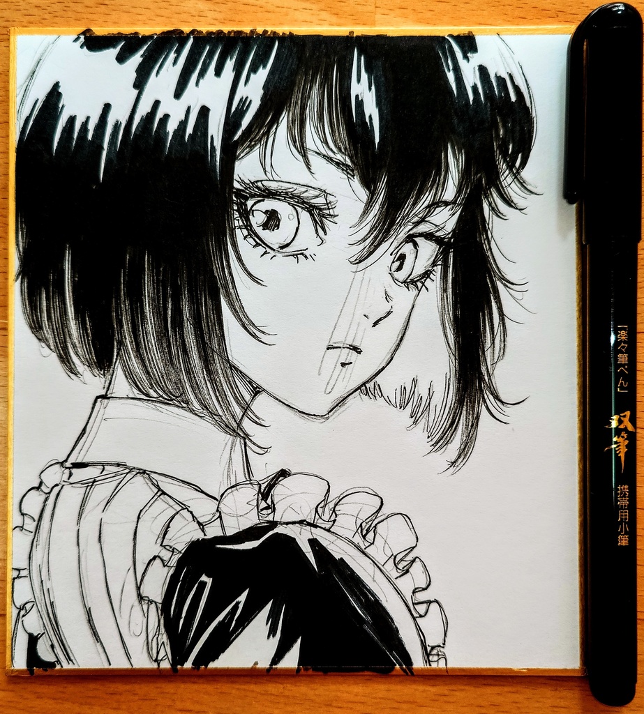 オリジナルイラスト 小色紙