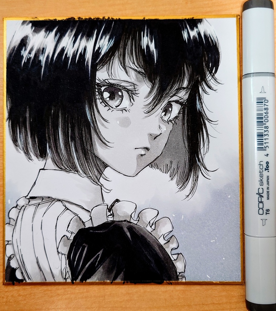 オリジナルイラスト 小色紙