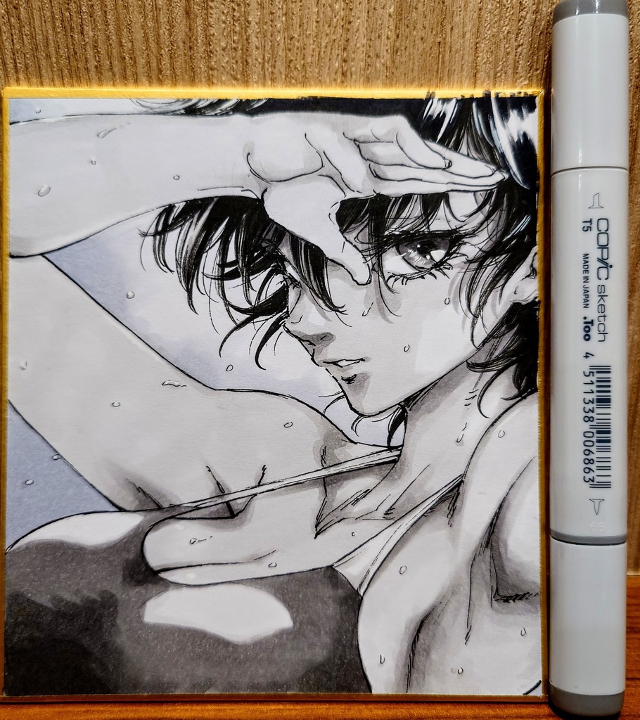 オリジナルイラスト 小色紙