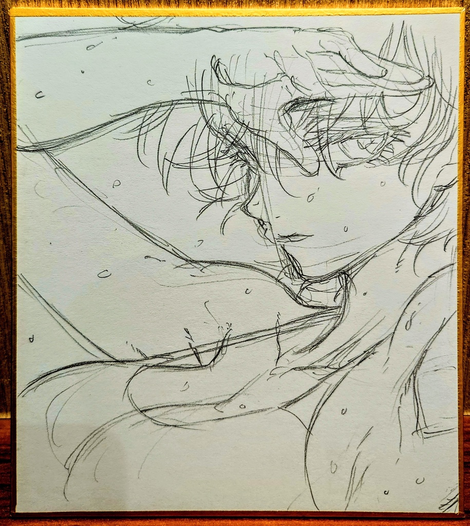 オリジナルイラスト 小色紙