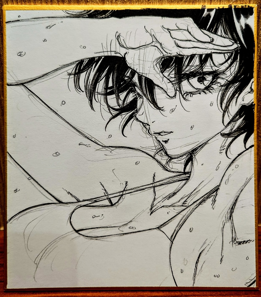 オリジナルイラスト 小色紙