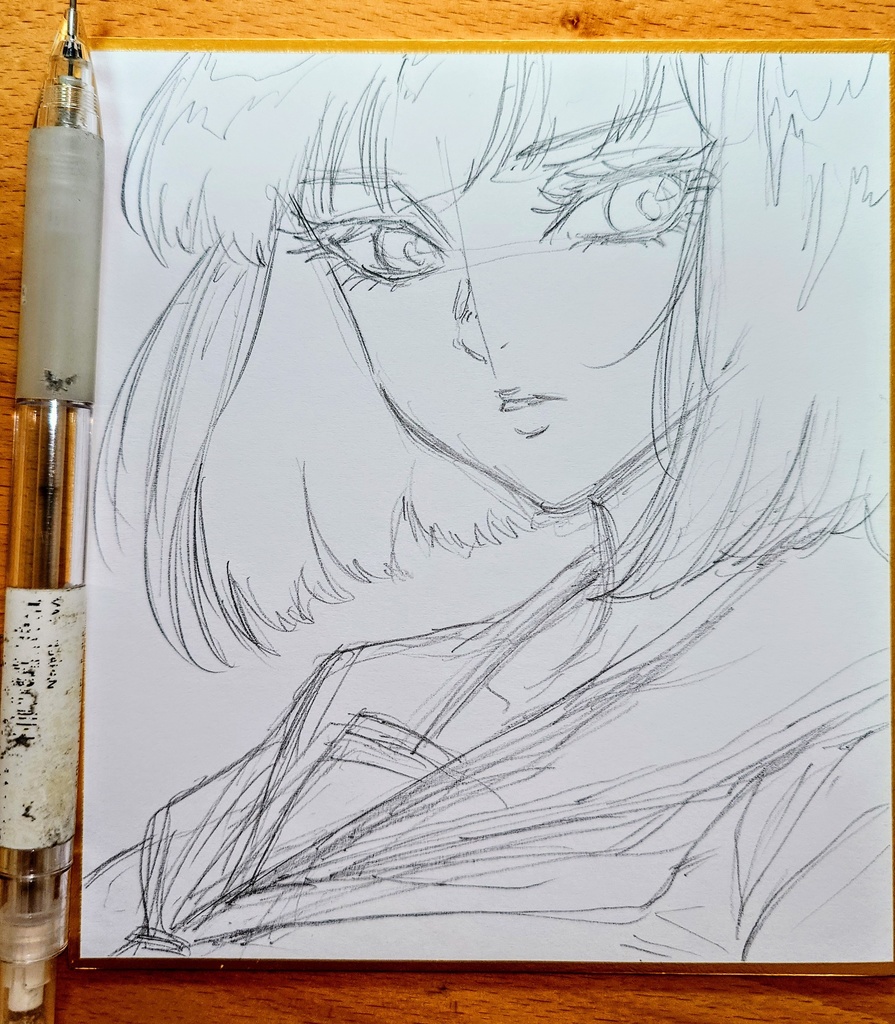 オリジナルイラスト 小色紙