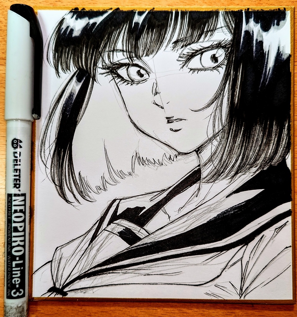 オリジナルイラスト 小色紙