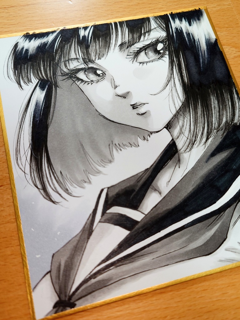 オリジナルイラスト 小色紙